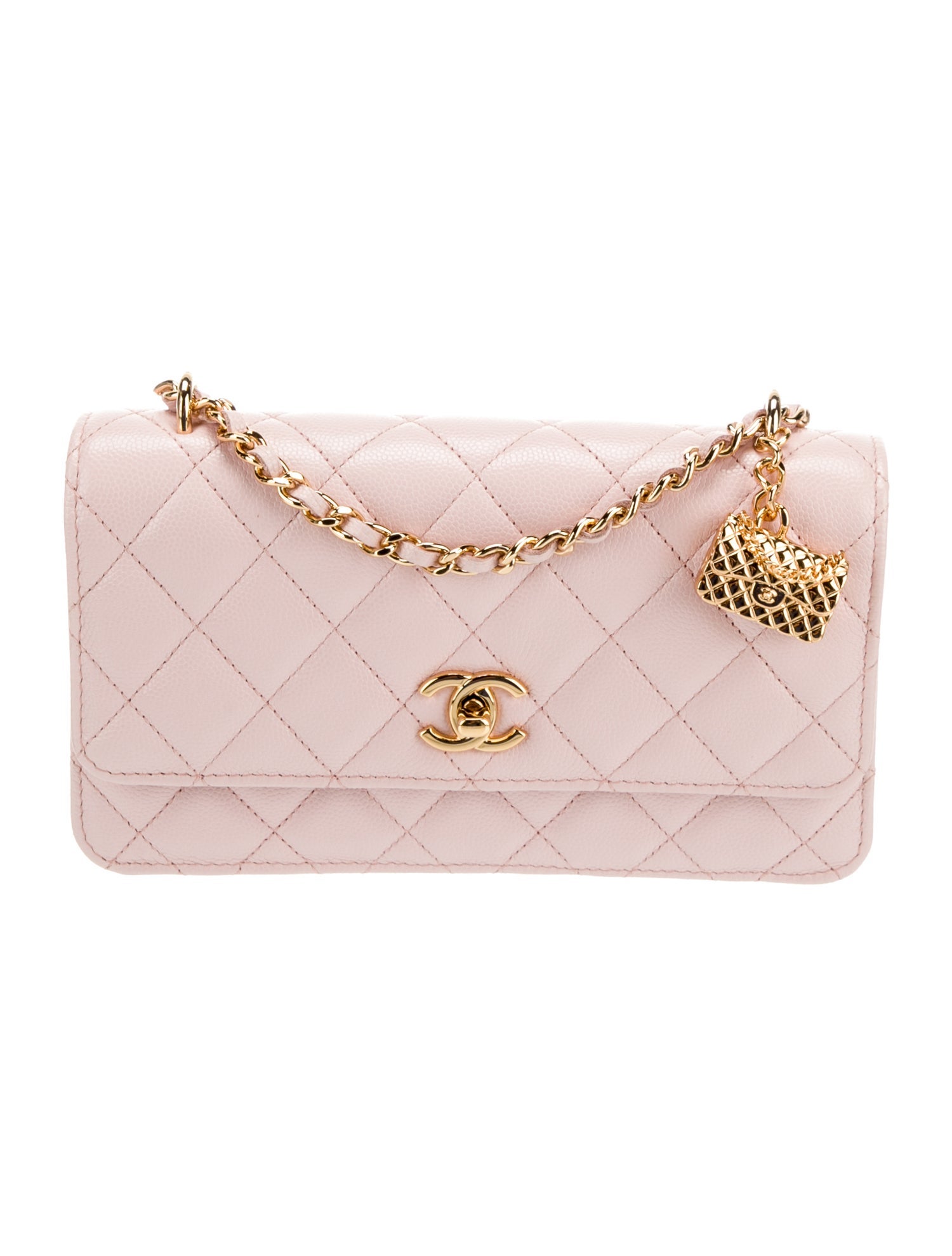 Chanel 2023 CC Charm Wallet On Chain